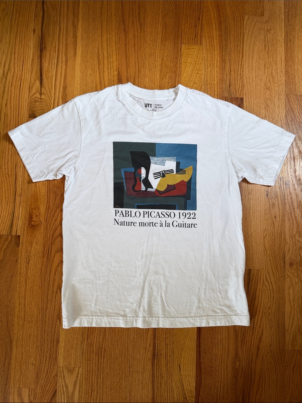UNIQLO Pablo Picasso 1922 White Graphic T-Shirt XS 100% Cotton